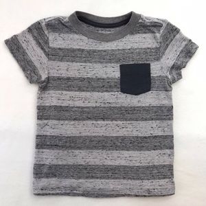 Boys Cat & Jack Stripped Shirt. Size: 18M